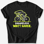 Shameless Watt Saver T-Shirt — Black