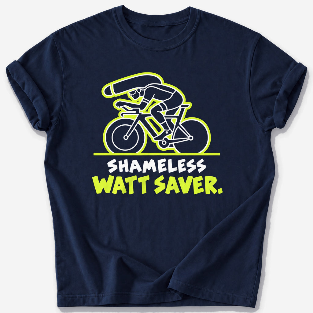 Shameless Watt Saver T-Shirt — Navy