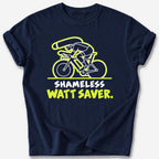 Shameless Watt Saver T-Shirt — Navy