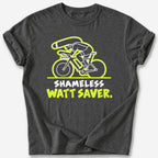 Shameless Watt Saver T-Shirt — Dark Heather