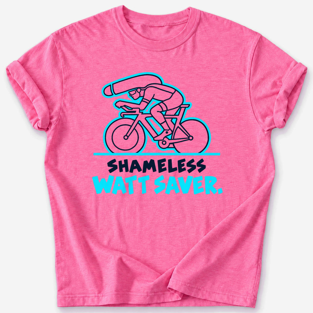 Shameless Watt Saver T-Shirt — Heather Heliconia