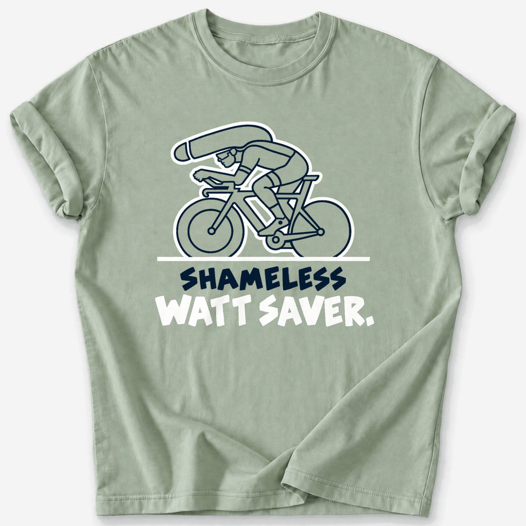 Shameless Watt Saver T-Shirt — Sage