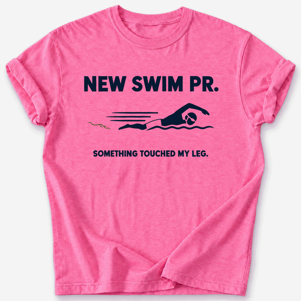Something Touched My Leg T-Shirt — Heather Heliconia