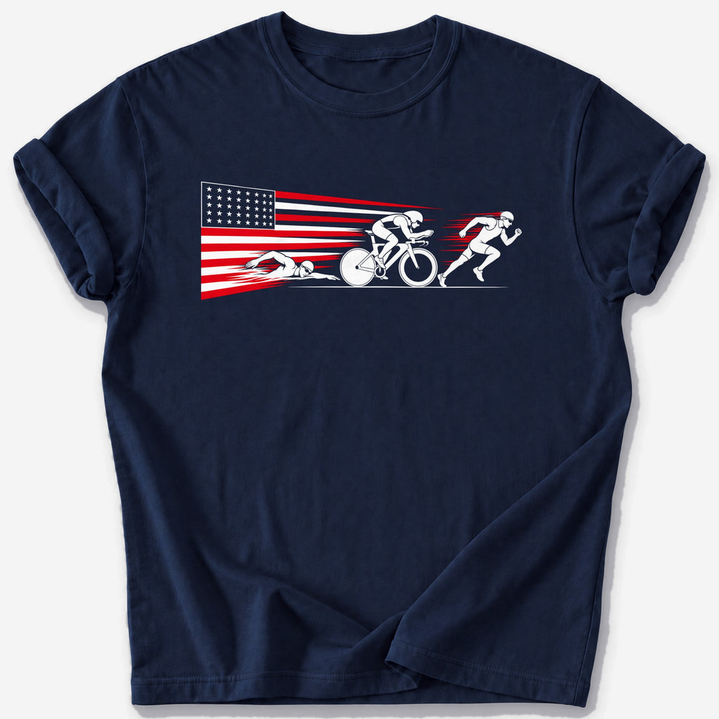 Speed Stripes T-Shirt — Navy