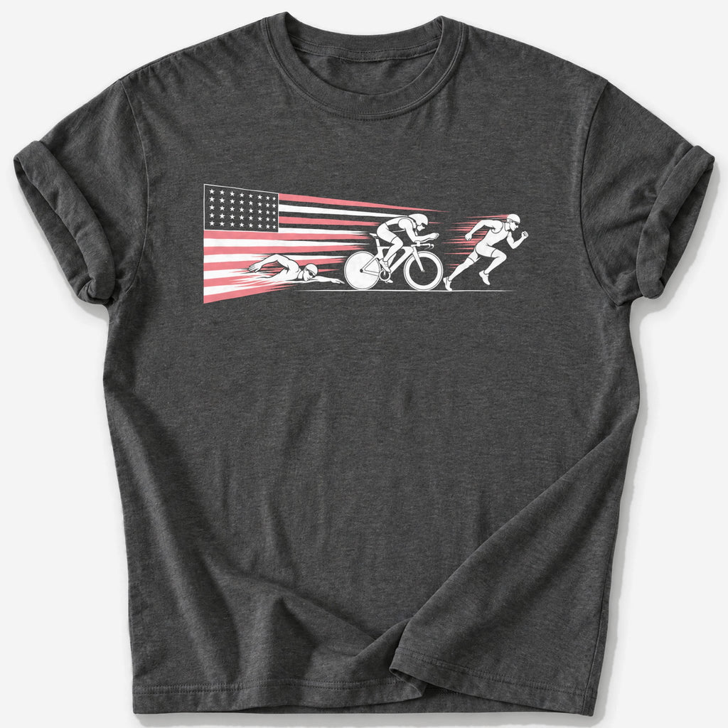 Speed Stripes T-Shirt — Dark Heather