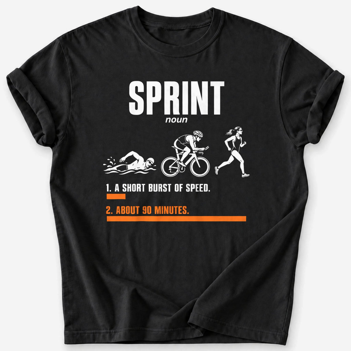 Sprint (Noun) T-Shirt — Black
