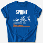 Sprint (Noun) T-Shirt — Royal