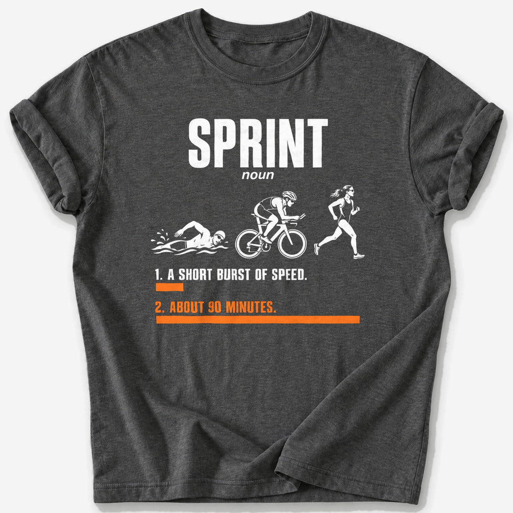 Sprint (Noun) T-Shirt — Dark Heather