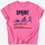 Sprint (Noun) T-Shirt — Heather Heliconia