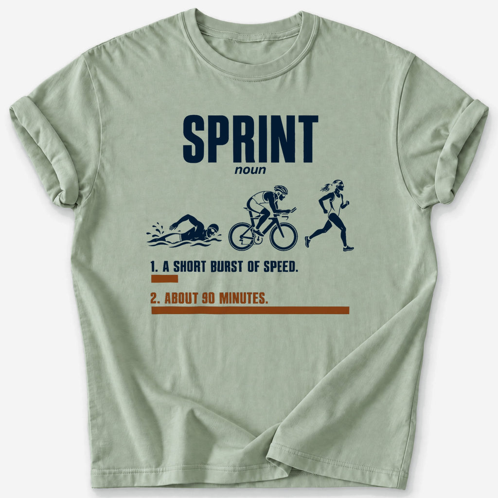 Sprint (Noun) T-Shirt — Sage