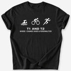 T1 and T2 T-Shirt — Black