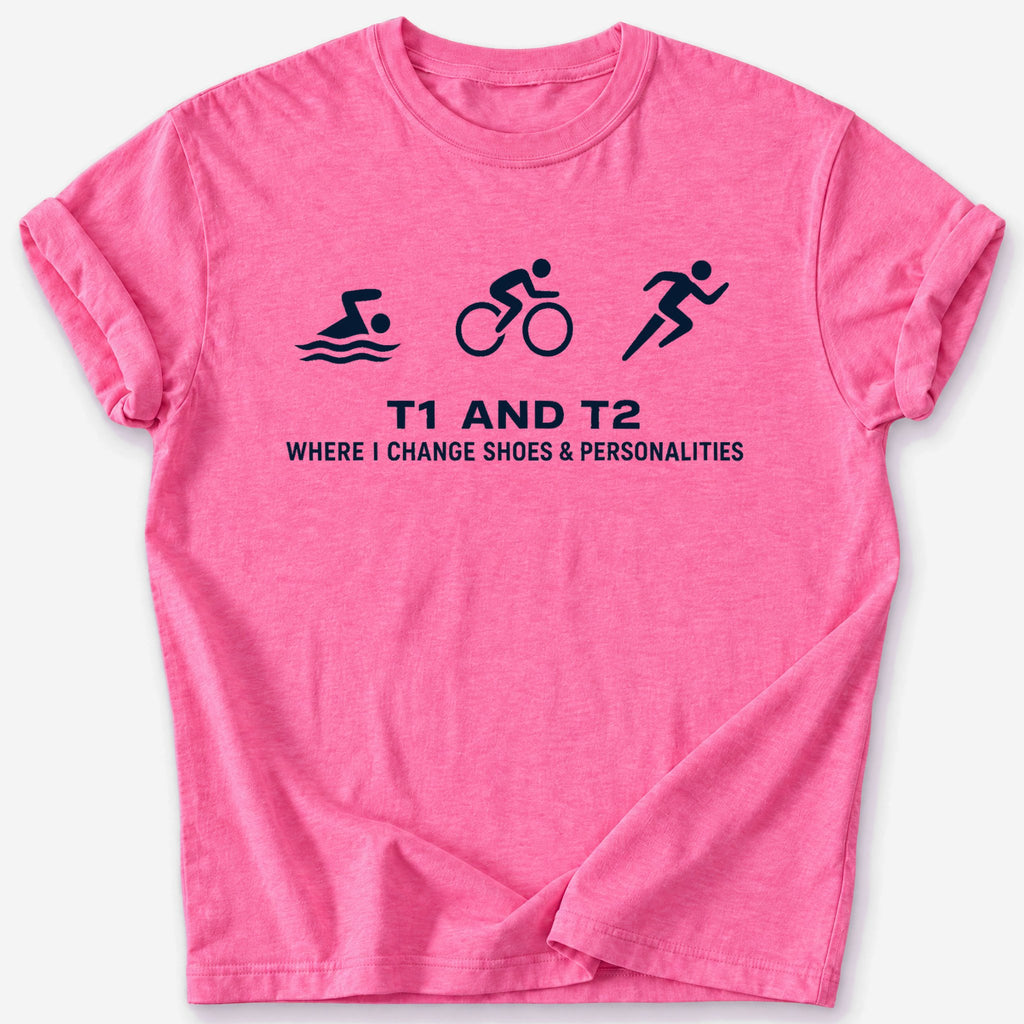 T1 and T2 T-Shirt — Heather Heliconia