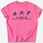 T1 and T2 T-Shirt — Heather Heliconia