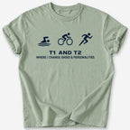 T1 and T2 T-Shirt — Sage
