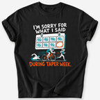 Taper Week Calendar T-Shirt — Black