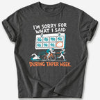 Taper Week Calendar T-Shirt — Dark Heather