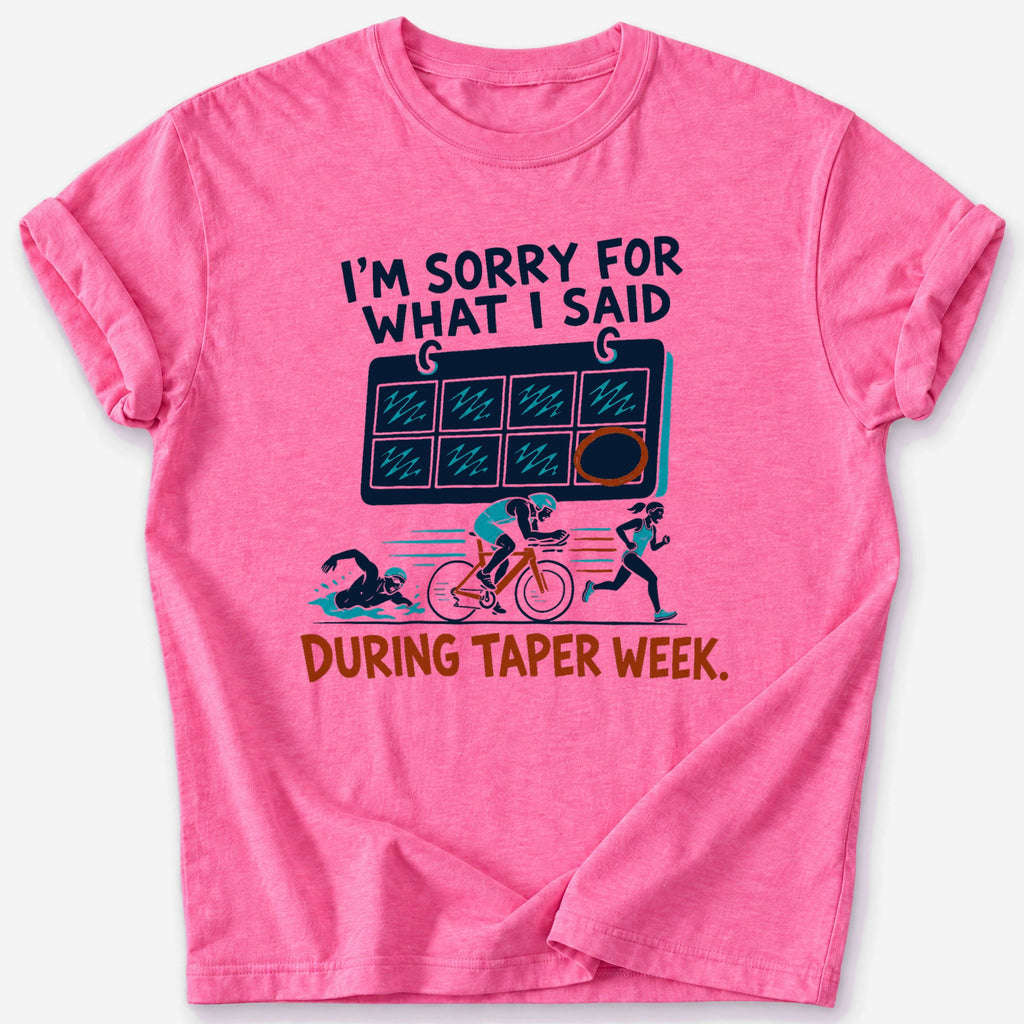 Taper Week Calendar T-Shirt — Heather Heliconia