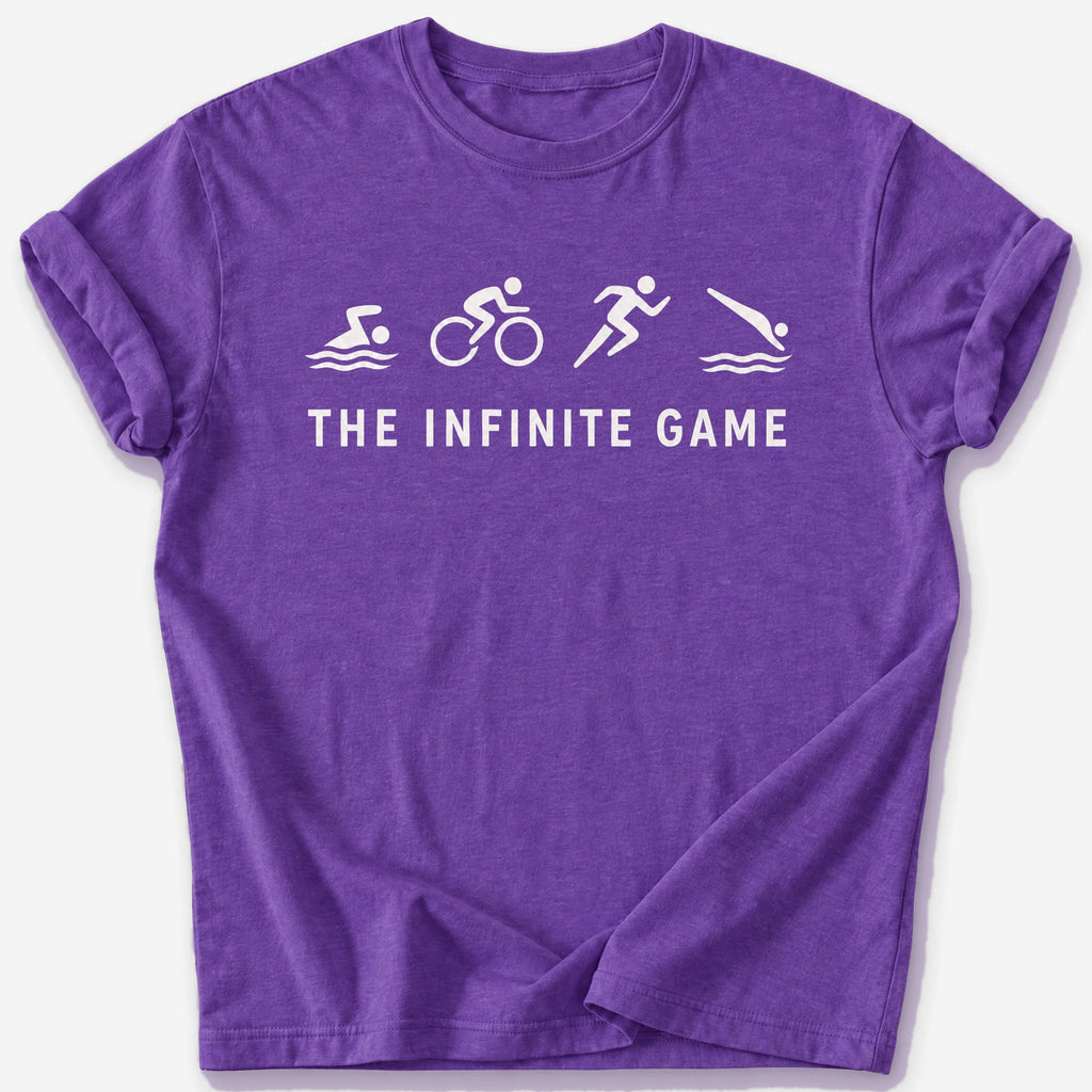 The Infinite Game T-Shirt — Heather Purple