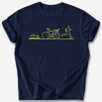 The Tri Bike T-Shirt — Navy