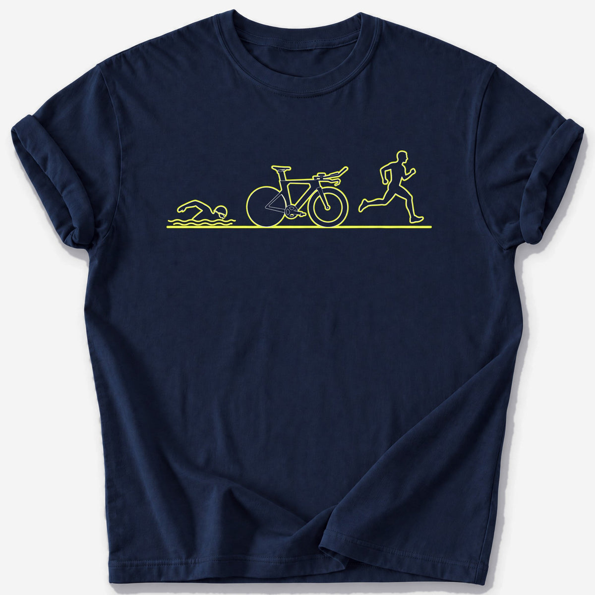 The Tri Bike T-Shirt — Navy