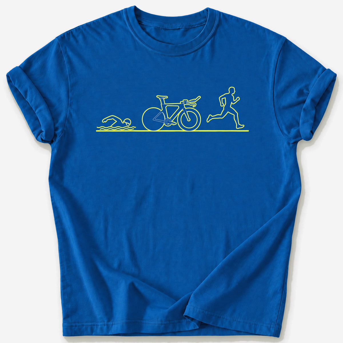 The Tri Bike T-Shirt — Royal