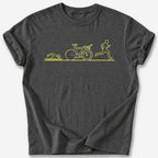 The Tri Bike T-Shirt — Dark Heather