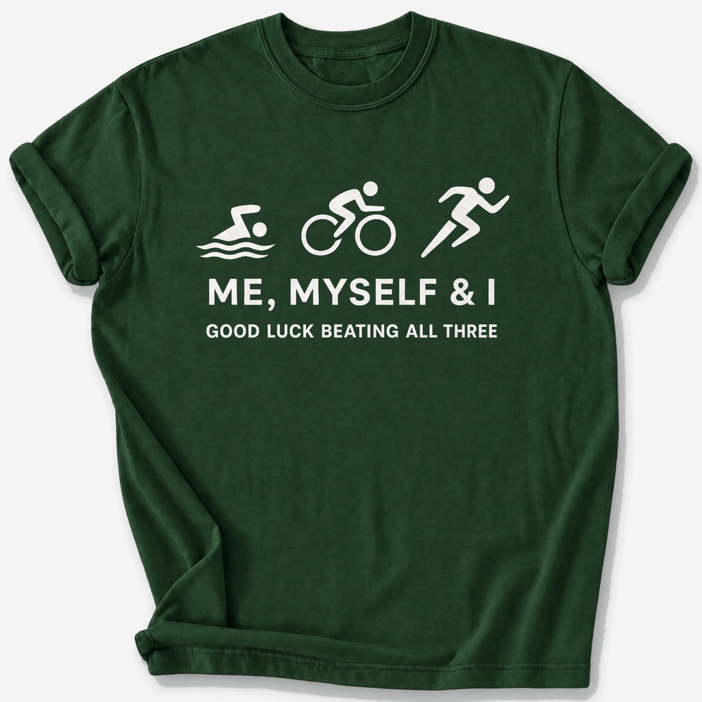 Three of Me T-Shirt — Forest Green