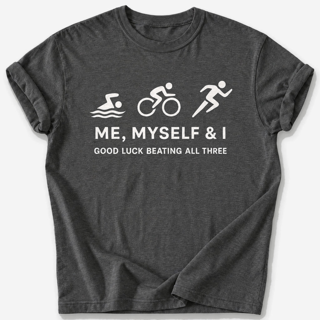 Three of Me T-Shirt — Dark Heather
