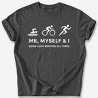Three of Me T-Shirt — Dark Heather