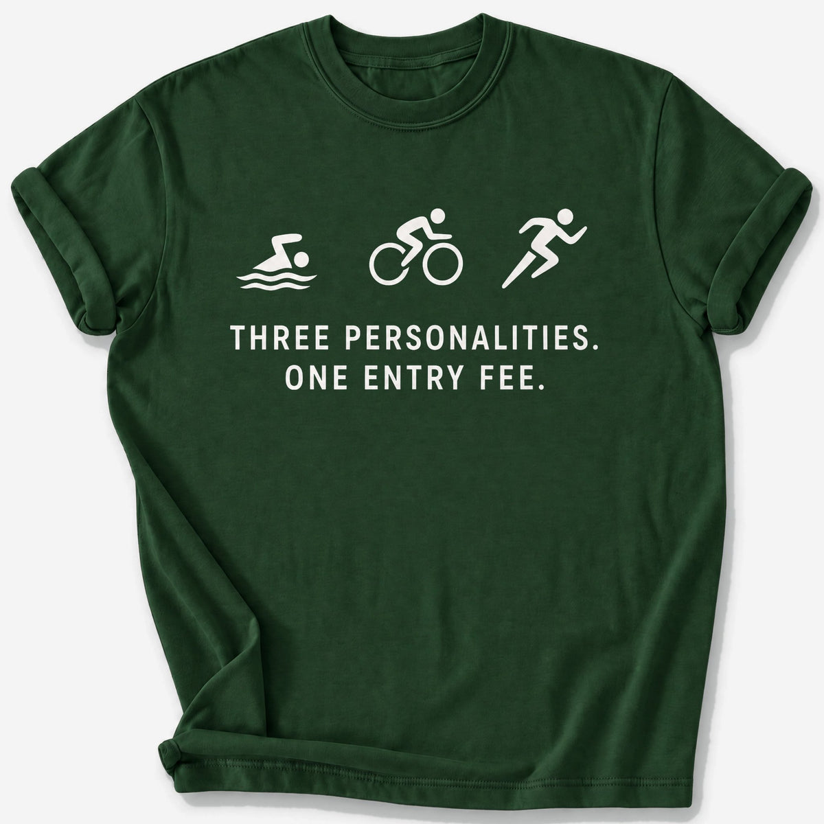 Three Personalities T-Shirt — Forest Green