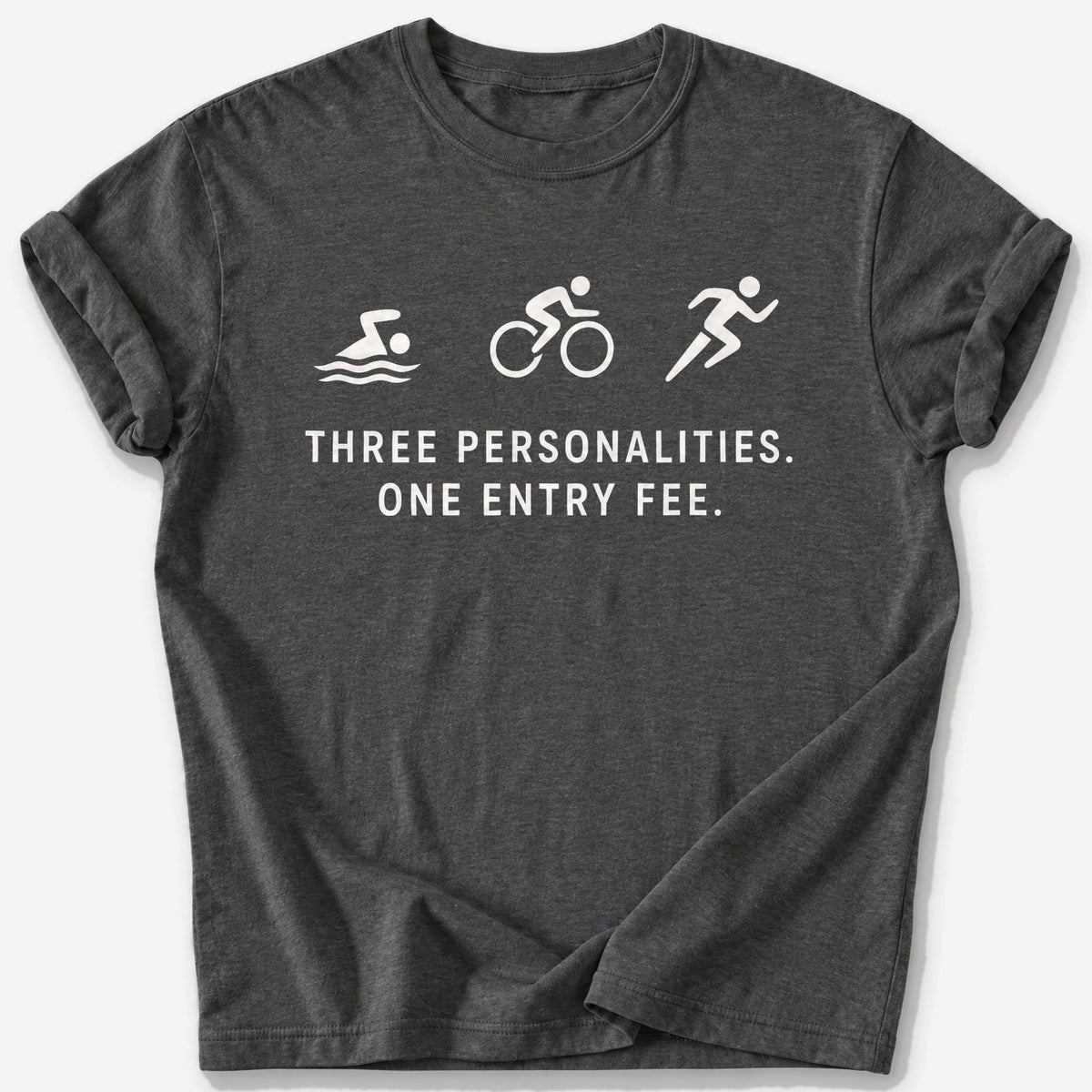 Three Personalities T-Shirt — Dark Heather