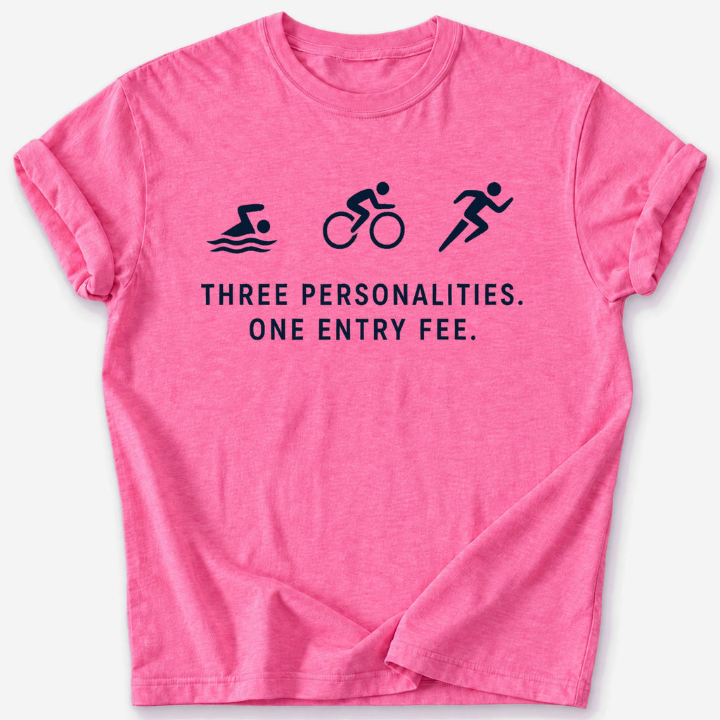 Three Personalities T-Shirt — Heather Heliconia