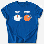Time and Worry T-Shirt — Royal