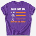 Time to Move T-Shirt — Heather Purple