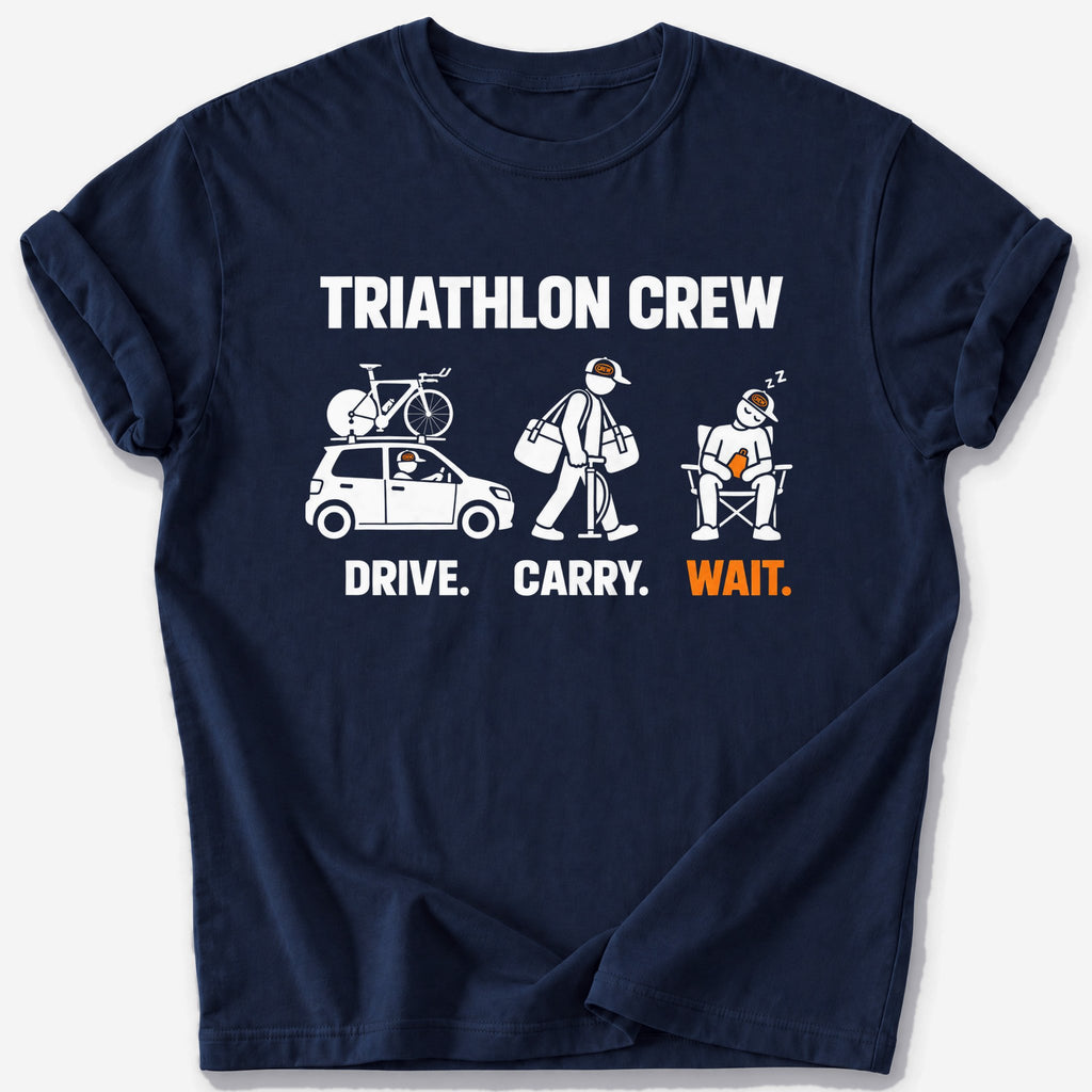 Triathlon Crew T-Shirt — Navy