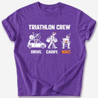 Triathlon Crew T-Shirt — Heather Purple