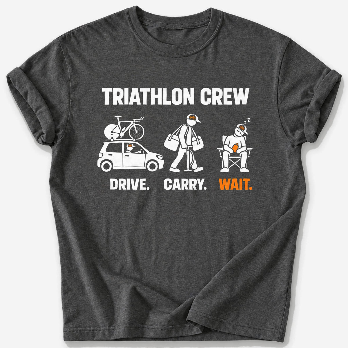 Triathlon Crew T-Shirt — Dark Heather