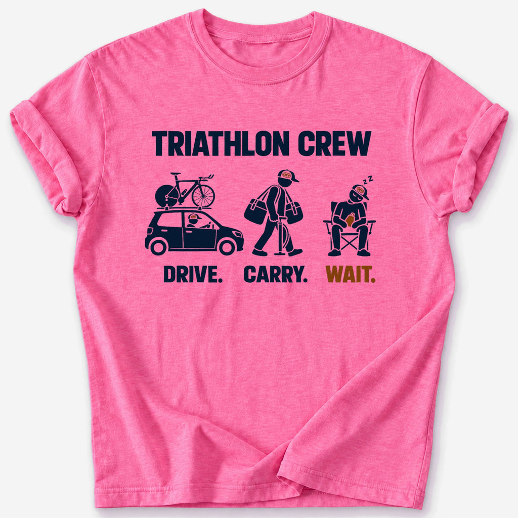 Triathlon Crew T-Shirt — Heather Heliconia