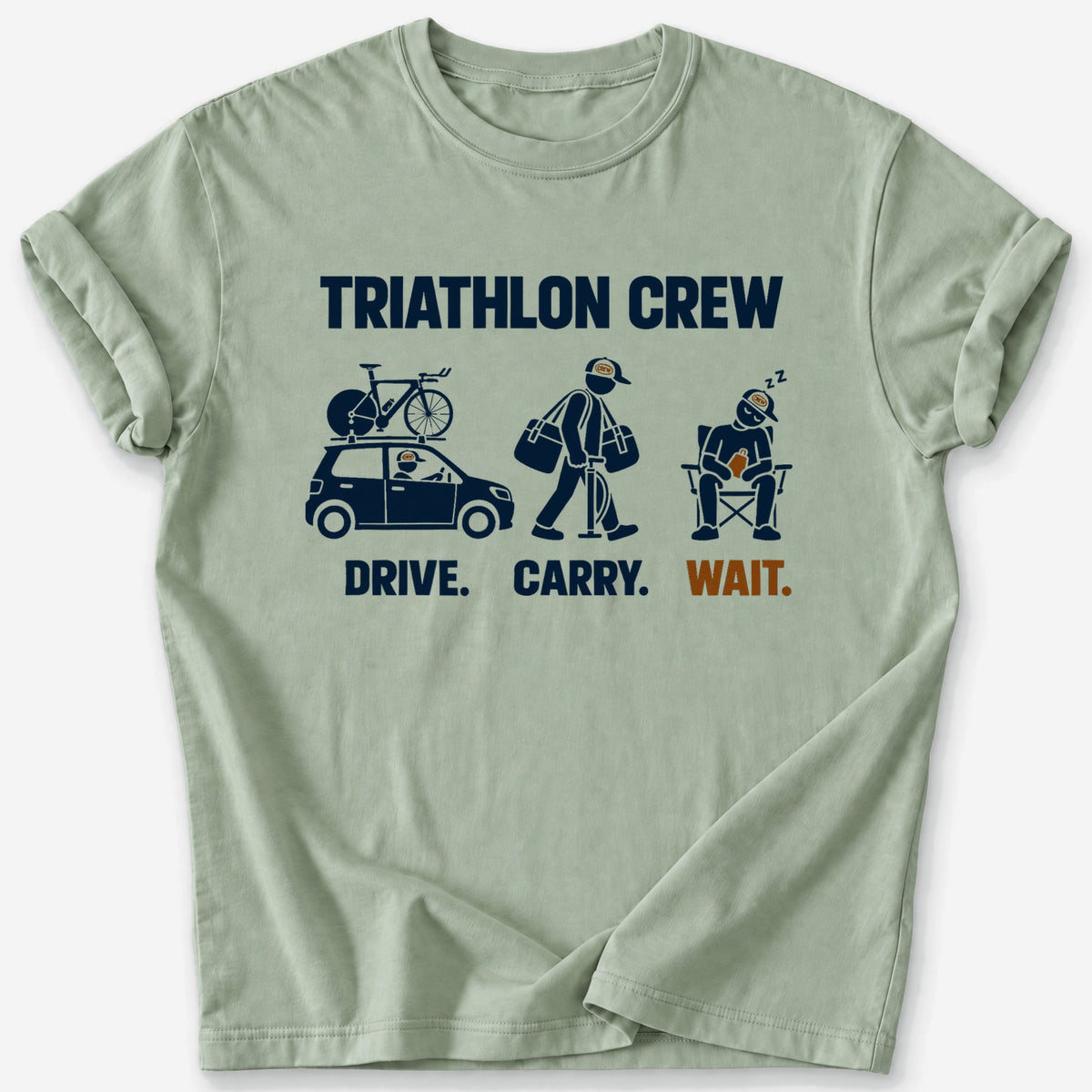 Triathlon Crew T-Shirt — Sage