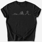 Triathlon Heartbeat T-Shirt — Black
