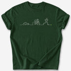 Triathlon Heartbeat T-Shirt — Forest Green