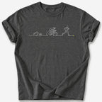 Triathlon Heartbeat T-Shirt — Dark Heather
