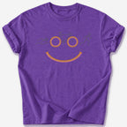Triathlon Smiley T-Shirt — Heather Purple