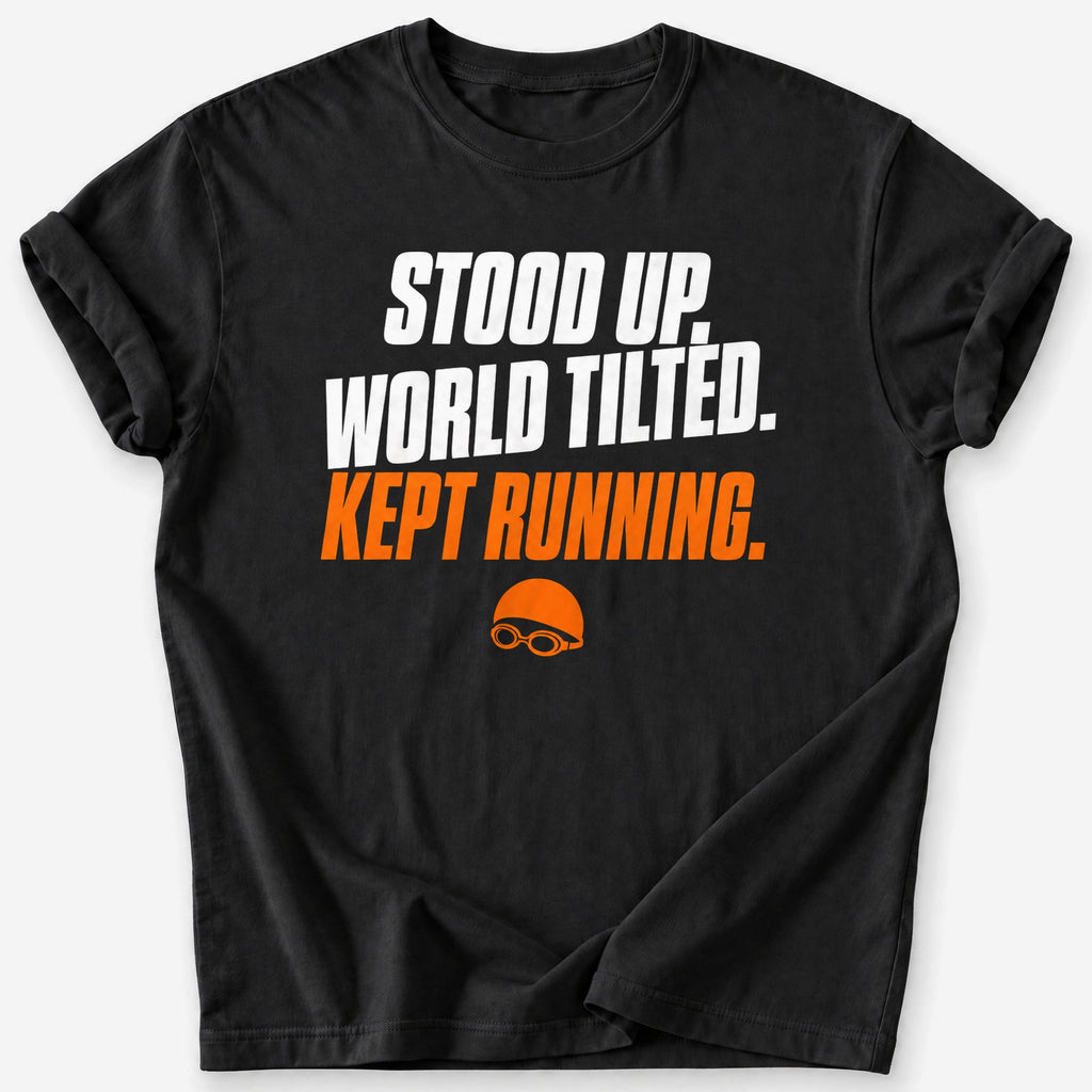 World Tilted T-Shirt — Black