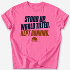World Tilted T-Shirt — Heather Heliconia