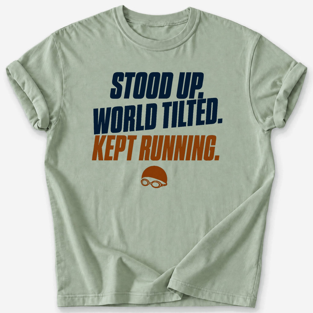 World Tilted T-Shirt — Sage